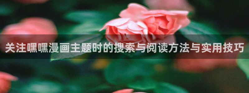 樱花日语新手教程:关注嘿嘿漫画主题时的搜索与阅读方法与实用技巧